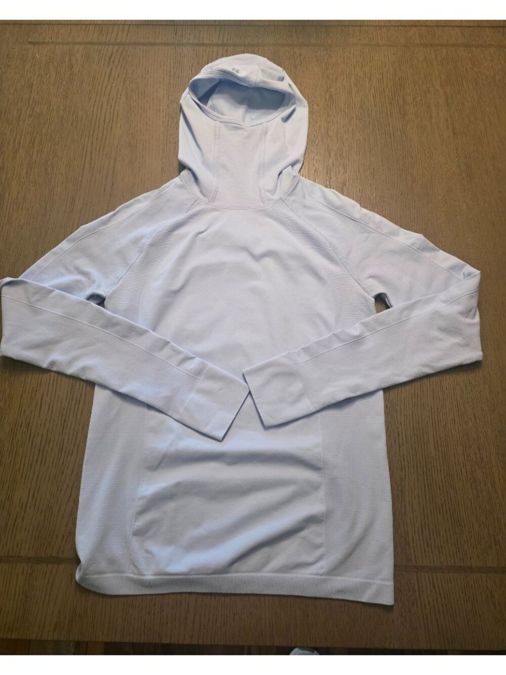 Sweaty Betty Ladies Light Blue Hooded Performance Base Layer Long Sleeve Shirt M